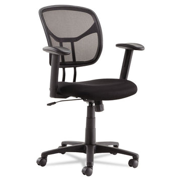 OIF Swivel-tilt Mesh Task Chair With Adjustable Arms, Supports Up To 250 Lb, 17.72" To 22.24" Seat Height, Black freeshipping - TVN Wholesale